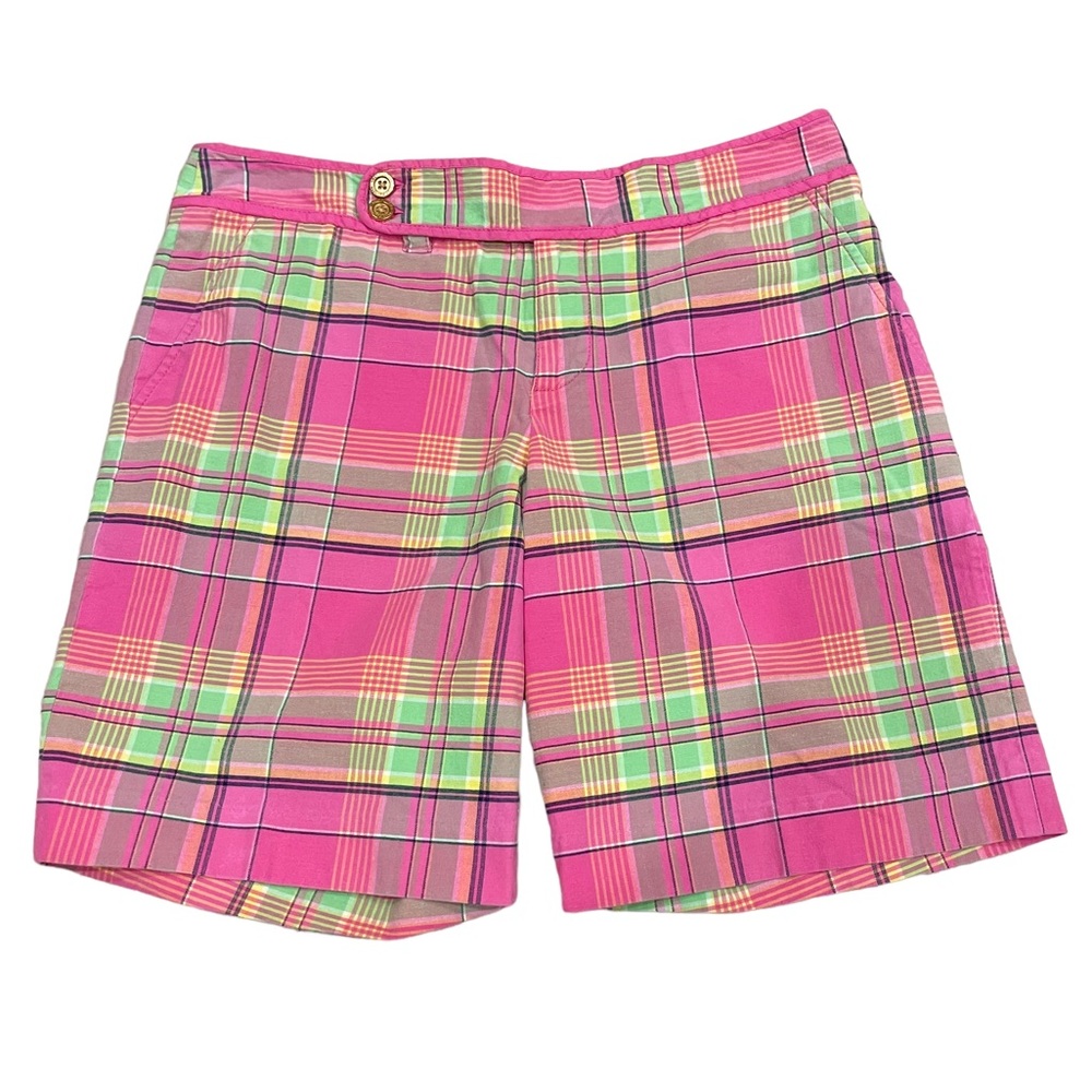 Lilly Pulitzer Palm Beach Fit Pink Plaid Shorts